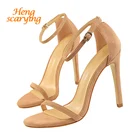 Босоножки женские на высоком каблуке 811 см, с ремешком