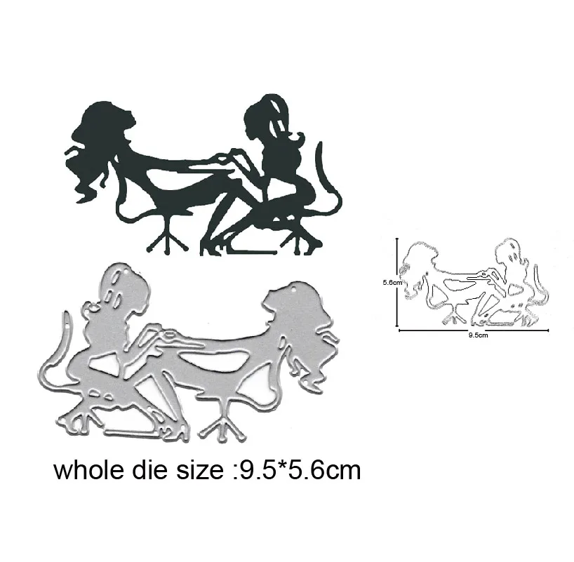 

Metal Cutting Dies Coffee tea couple wedding Craft Die Cuts Stencil For Diy Scrapbooking Paper Cards Embossing Knife Blade Die