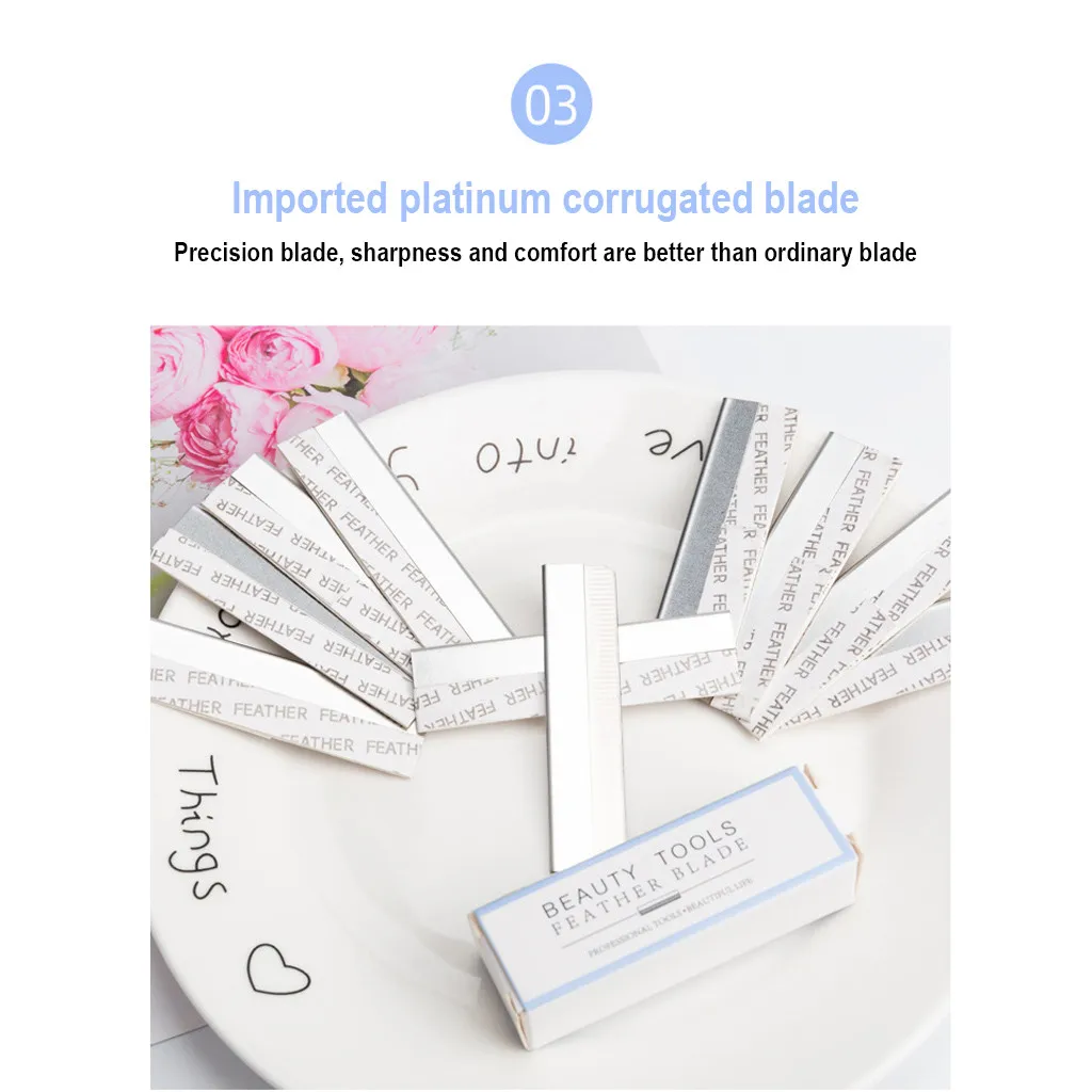 Складной триммер для бровей на вынос безопасная бритва из нержавеющей стали