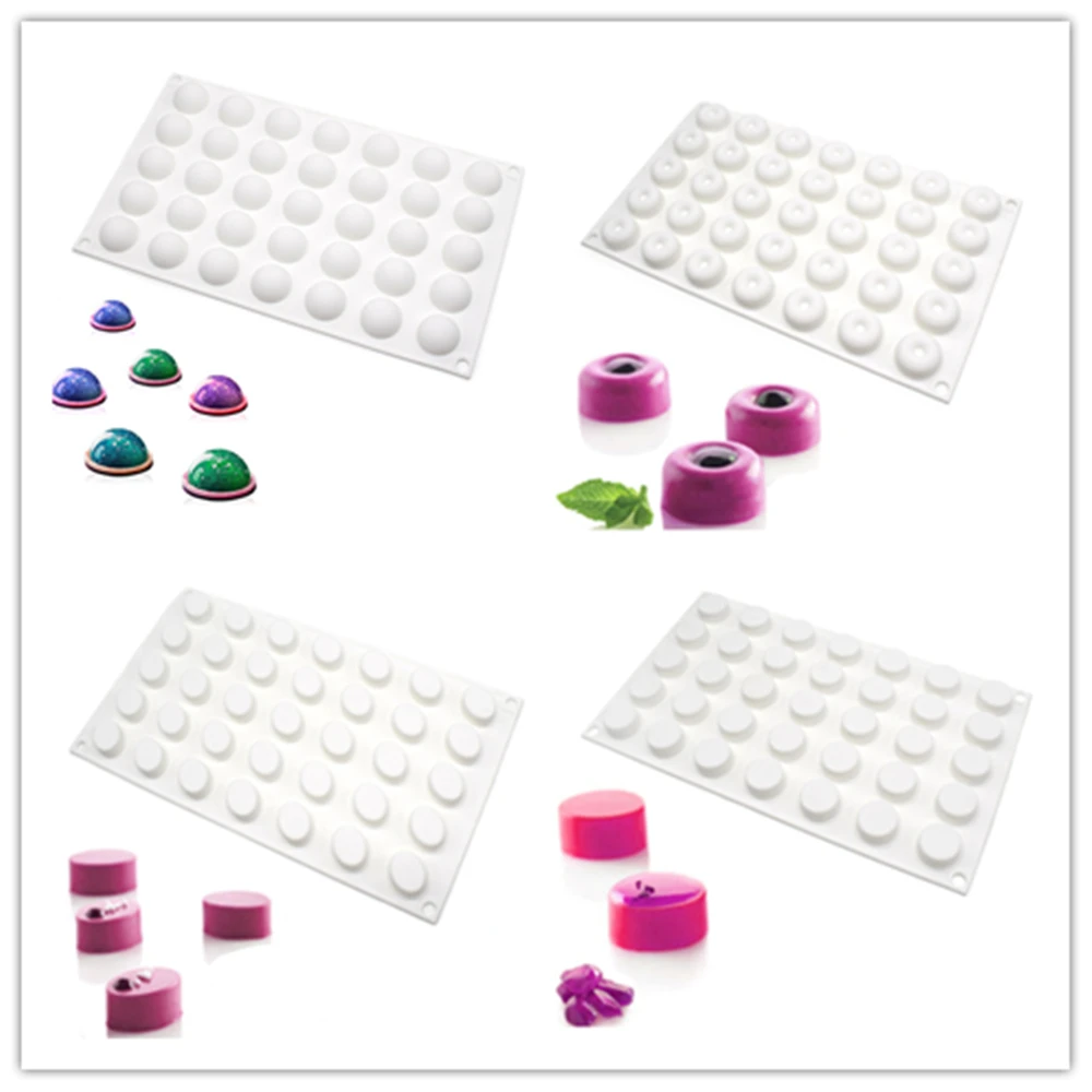 

35 Cavity Buttons Silicone Cake Mold Oval Mousse Mold DIY Baking Mold French Dessert Mould Cake Decorating Tools