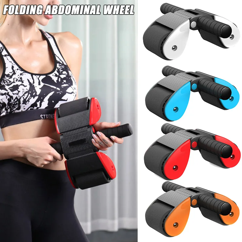 

Foldable Abdominal Wheel Workout Abdominal Roller Fitness Sport Training Tool Equipment Health99
