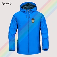 cool wolf logo my land my rules outdoor mountaineering windproof jacket hooded comfortable fashion high quality asian size