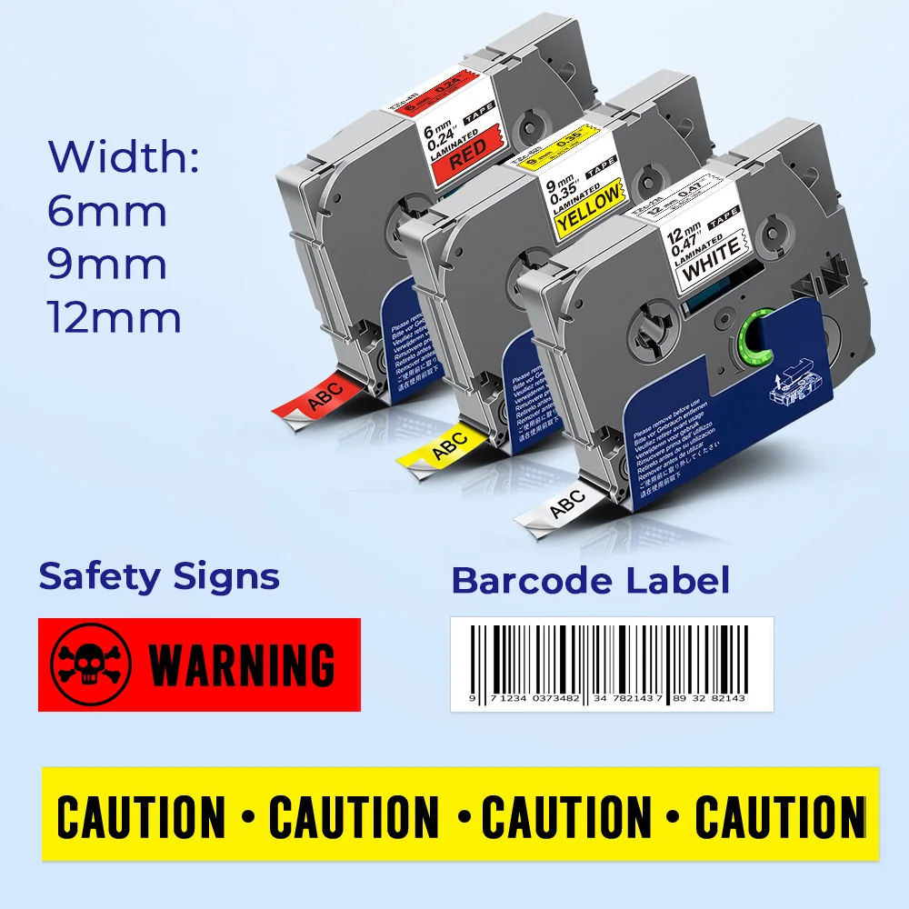 6/9/12 мм 231 запечатанных лент для Совместимость Брат 631 121 221 211 131 135 335 334 брата