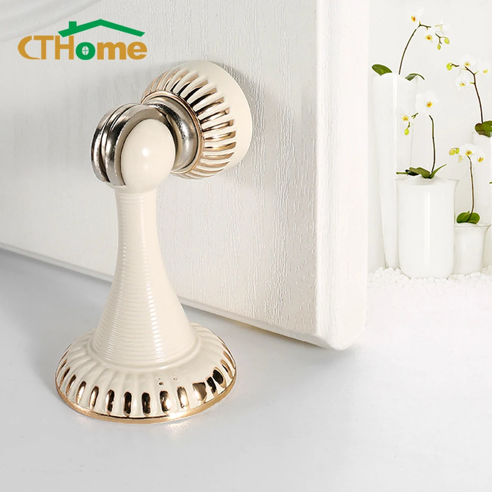 

Magnetic Door Stopper Wall Suction Windproof Door Stops Anti-collision Door Holders Catch Floor Doorstop Furniture Hardware