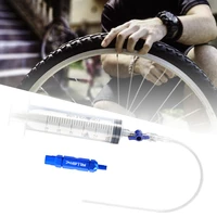 mtb mountain road bicycle bike tubeless sealant injector with multifunctional valve cap valve core tool for bike tubeless tire
