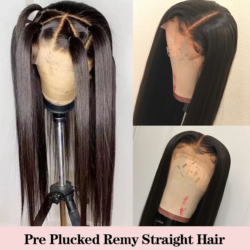 4*4 шелковая основа кружева передние человеческие волосы парики для черных женщин