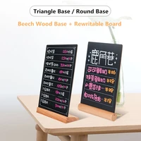 a6 diy l shaped wood base table sign holder stand restaurants tabletop chalkboard menu sign price listing board display stand