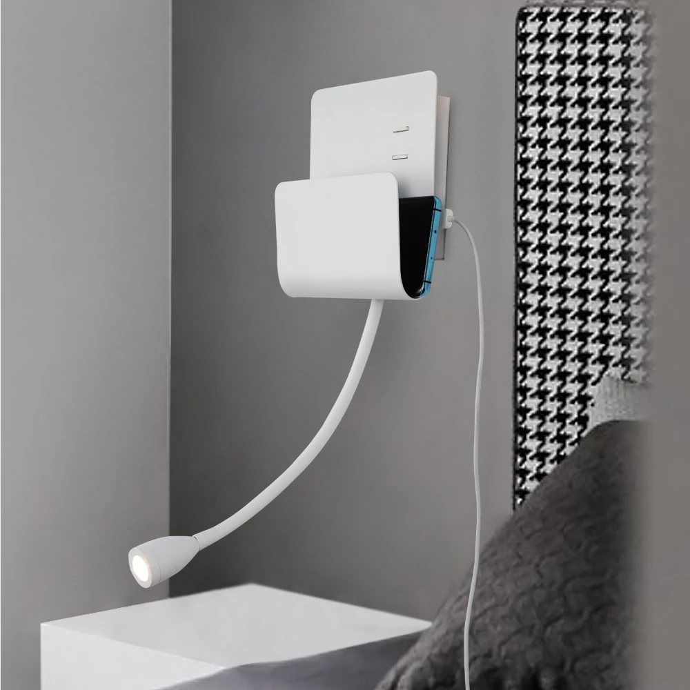 Hartisan современный светодиодный свет Спальня насадка для чтения книги Настенные