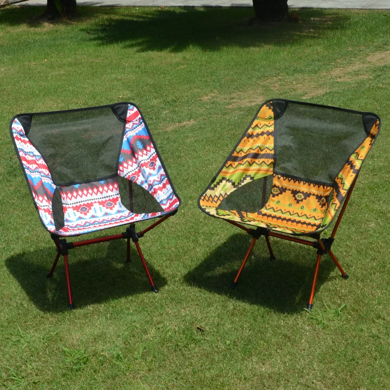 

Уличный ссветильник легкий складной стул из алюминиевого сплава, портативный космический стул, спинка стула для рыбалки, отдыха, дышащий ст...