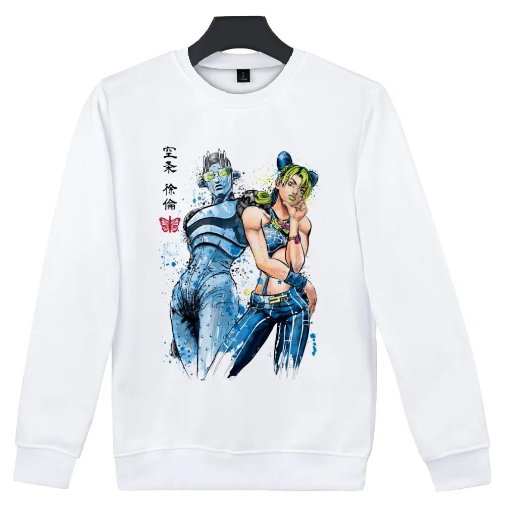 

Jojo Bizarre Adventure Stone Ocean Clothes White Hoodie Sweatshirt Tshirt