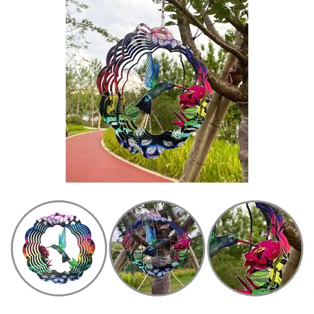 

Железный довольно долгий срок службы художественный подвесной кулон отличное качество изготовления ветровой Спиннер прочный для крыльца