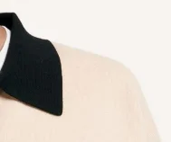 

2020 Spring and Summer Contrast Knit Cardigan Short Coat Cardigan
