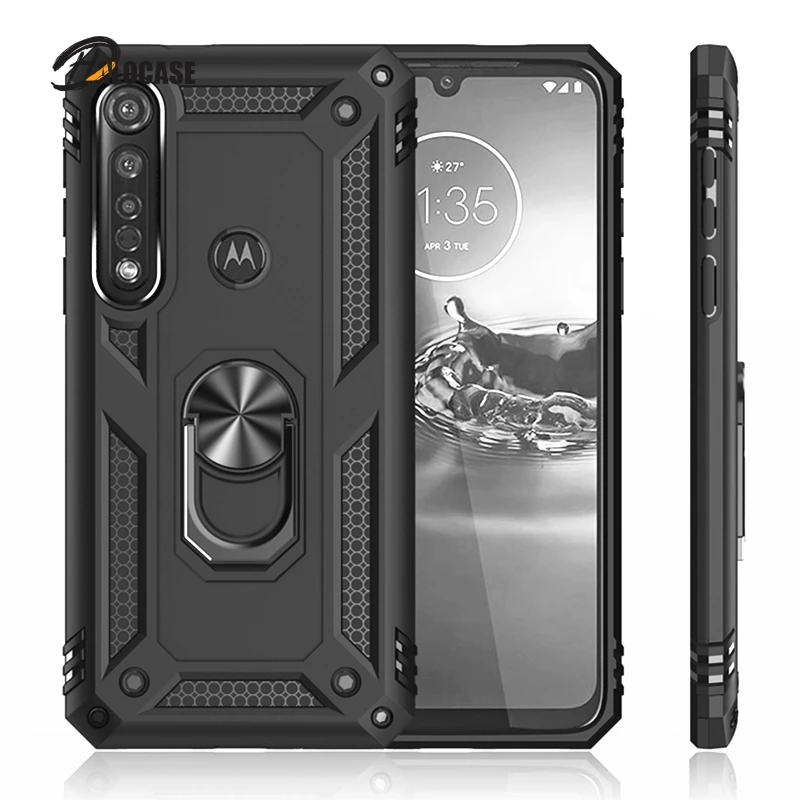 

Hybrid Dual Layer Protective Cover for MOTOROLA MOTO G8 Plus E6 Plus G7 Power E5 Play One Zoom Vision Macro Action Z4 Case Capa