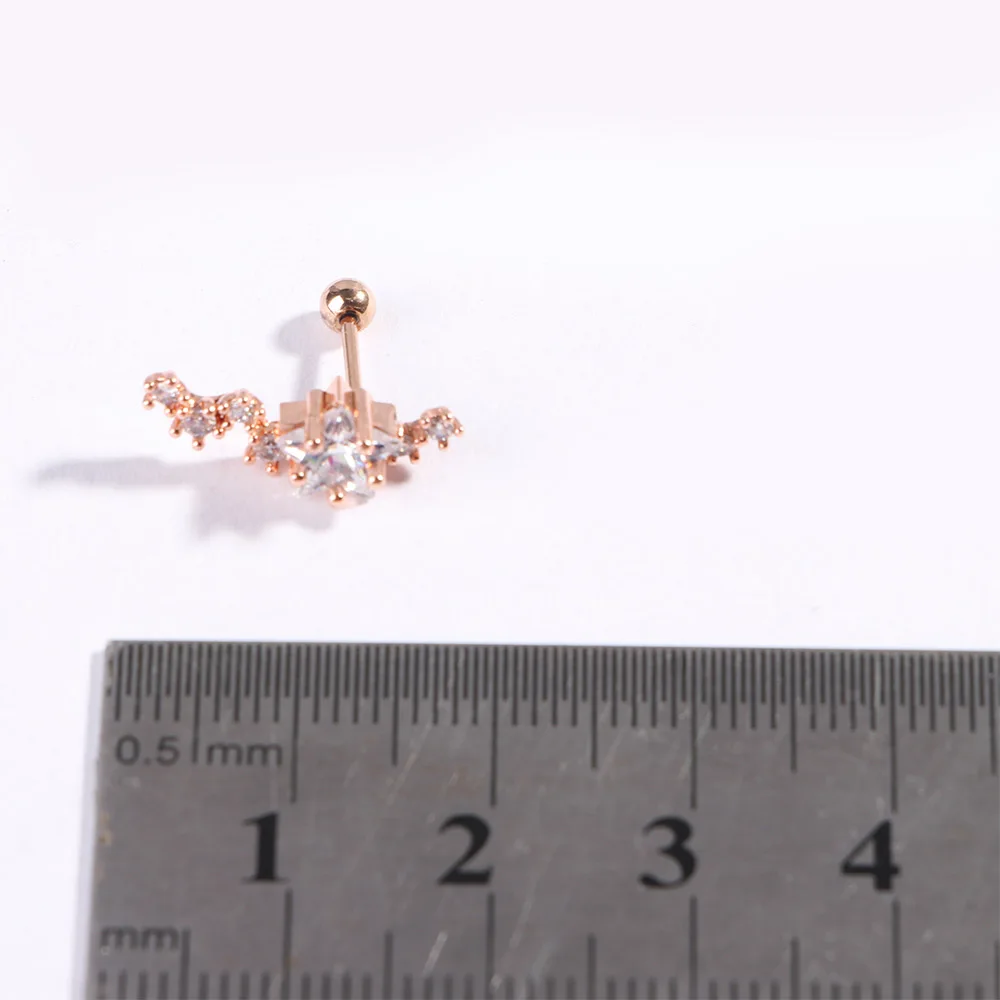 1 Set CZ Star Helix Earring Cartilage Tragus Stud Conch Ear Piercing Jewelry Earrings Moon Heart Cross | Украшения и аксессуары
