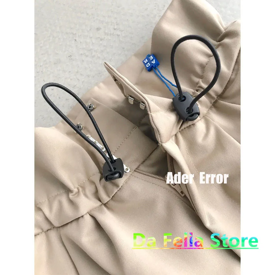 ADER ERROR Pants 2021SS Men Women Drawstring Paperbag Waist Adererror Straight Pants High Street Loose Thicken Ader Trousers