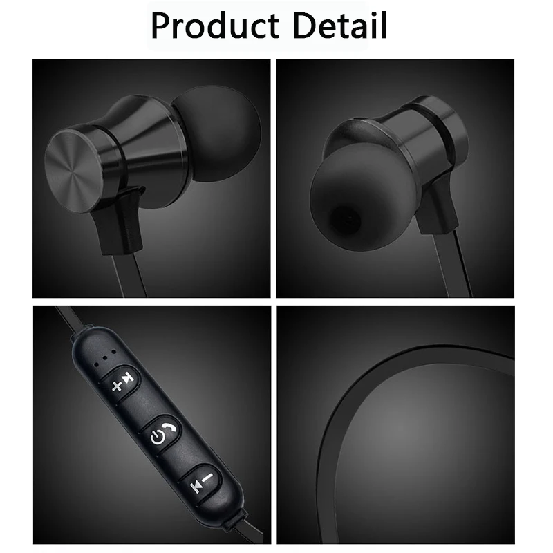 XT11 беспроводные Bluetooth наушники стерео спортивные наушники магнитные беспроводные наушники-вкладыши с микрофоном Hands-free для IPhone 7 samsung