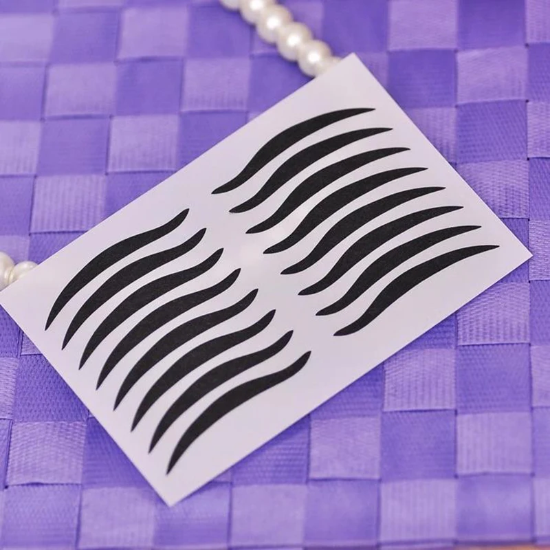 80 пар временные глаз макияж подводка для Стикеры век клейкая лента Тени Smoky