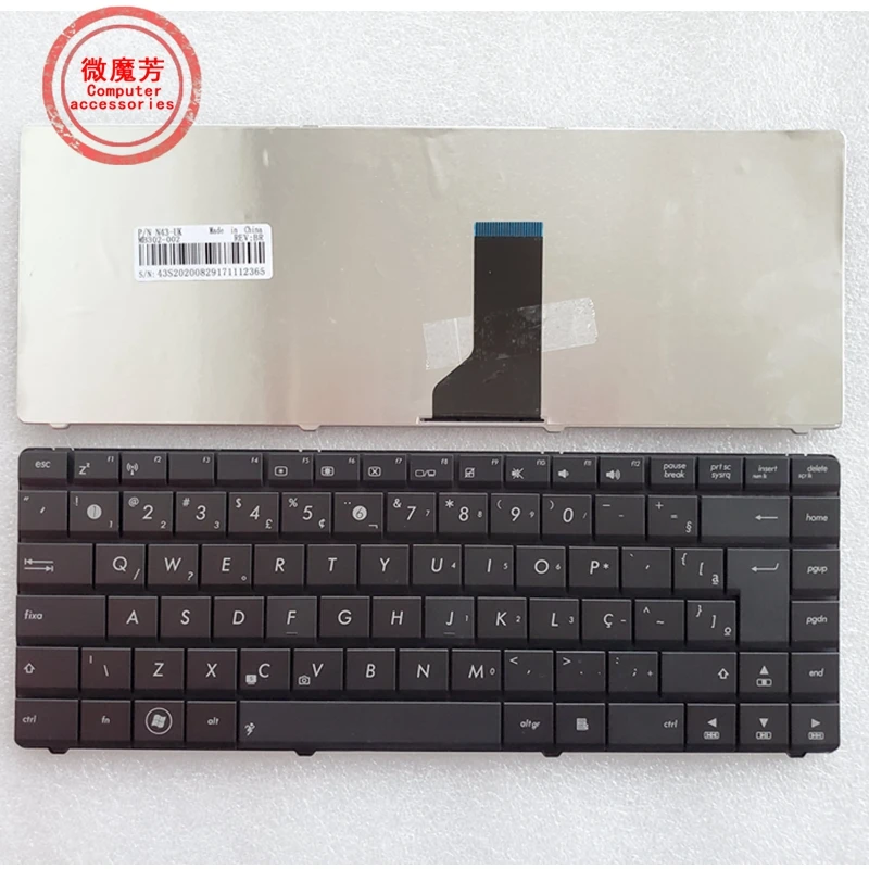 Бразильская Клавиатура для ноутбука ASUS K42J X43 X43B A43S A42 K42 A42J X42J K43S UL30 N42 N43 B43 U41 K43S U35J UL80 BR Black keybaord