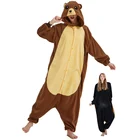 Пижама в виде очень большого медведя, размер XXL, унисекс, пижама в виде животных, мужской мультяшный костюм для косплея, Пижама, одежда для сна, енот, Кигуруми для взрослых