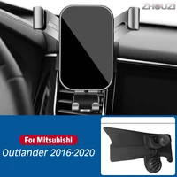 for mitsubishi outlander 2016 2020 car mobile phone holder air vent mounts stand gps gravity navigation bracket car accessories