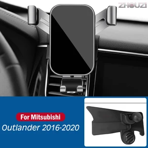 for mitsubishi outlander 2016 2020 car mobile phone holder air vent mounts stand gps gravity navigation bracket car accessories free global shipping