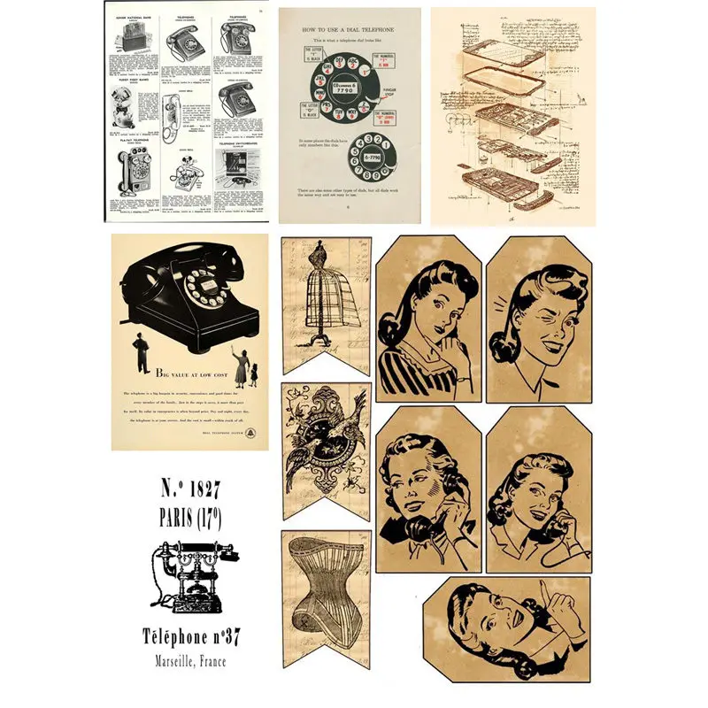 2 шт./лот винтажная декоративная наклейка в виде цирковых клоунов сделай сам