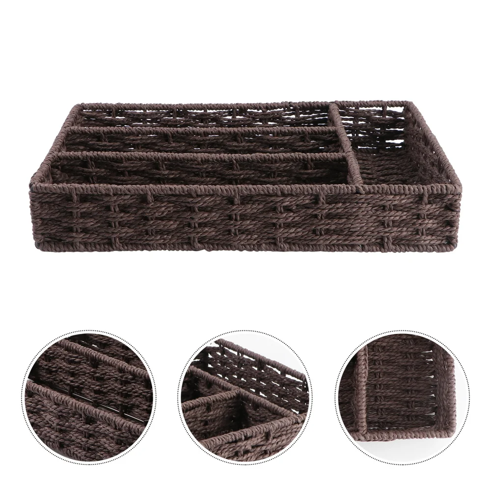 

1Pc Multipurpose Fork Storage Box Simple Chopstick Storage Case (Coffee)