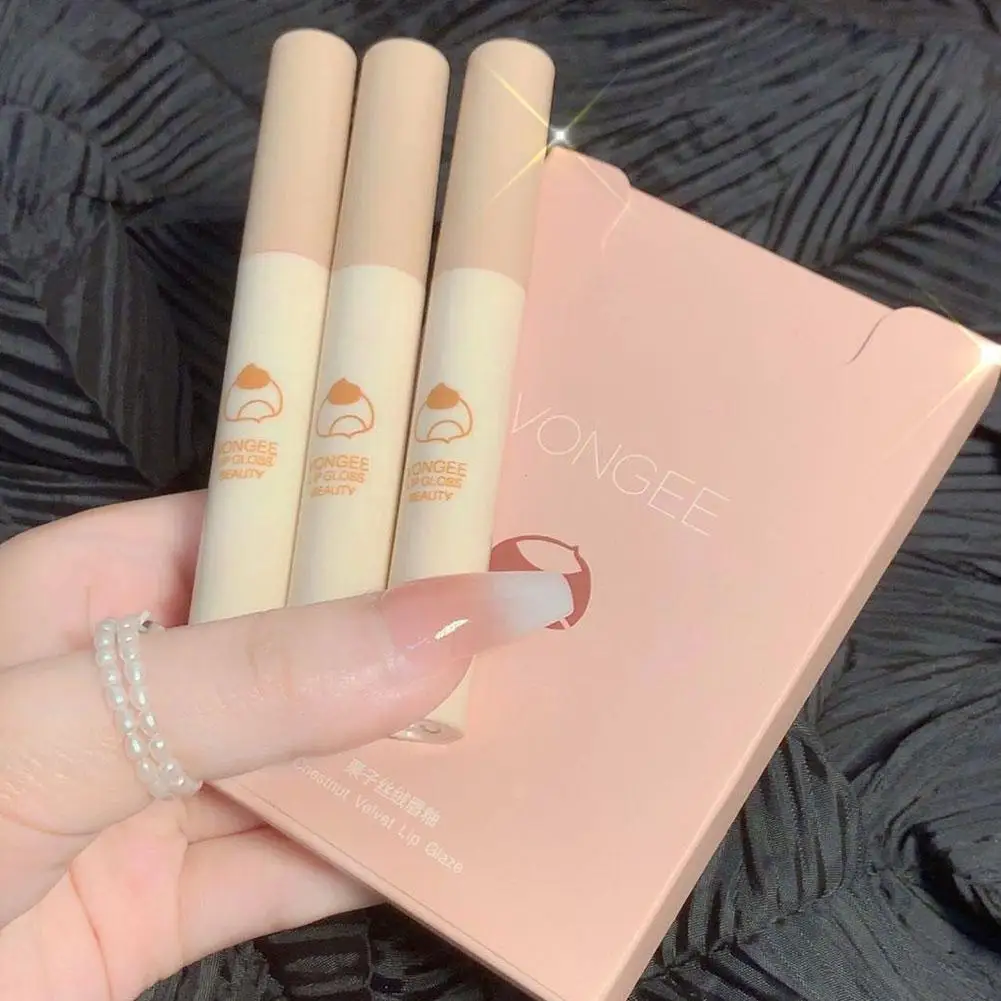 

5Pcs Chestnut Lipstick Set Matte Velvet Mist Lip Glaze Gloss Long Lip Not Cosmetic Waterproof Makeup To Lasting Easy Fade L1W6