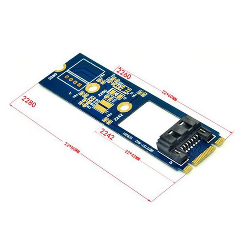 Адаптер M2 SATA преобразователь карты памяти ID KEY M.2 NGFF SSD на 7Pin платы карта Поддержка