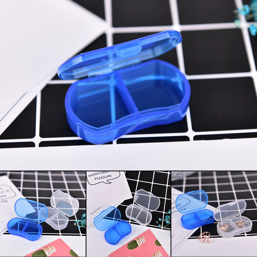 1 шт. коробка для таблеток складной контейнер лекарств витамин чехол хранения