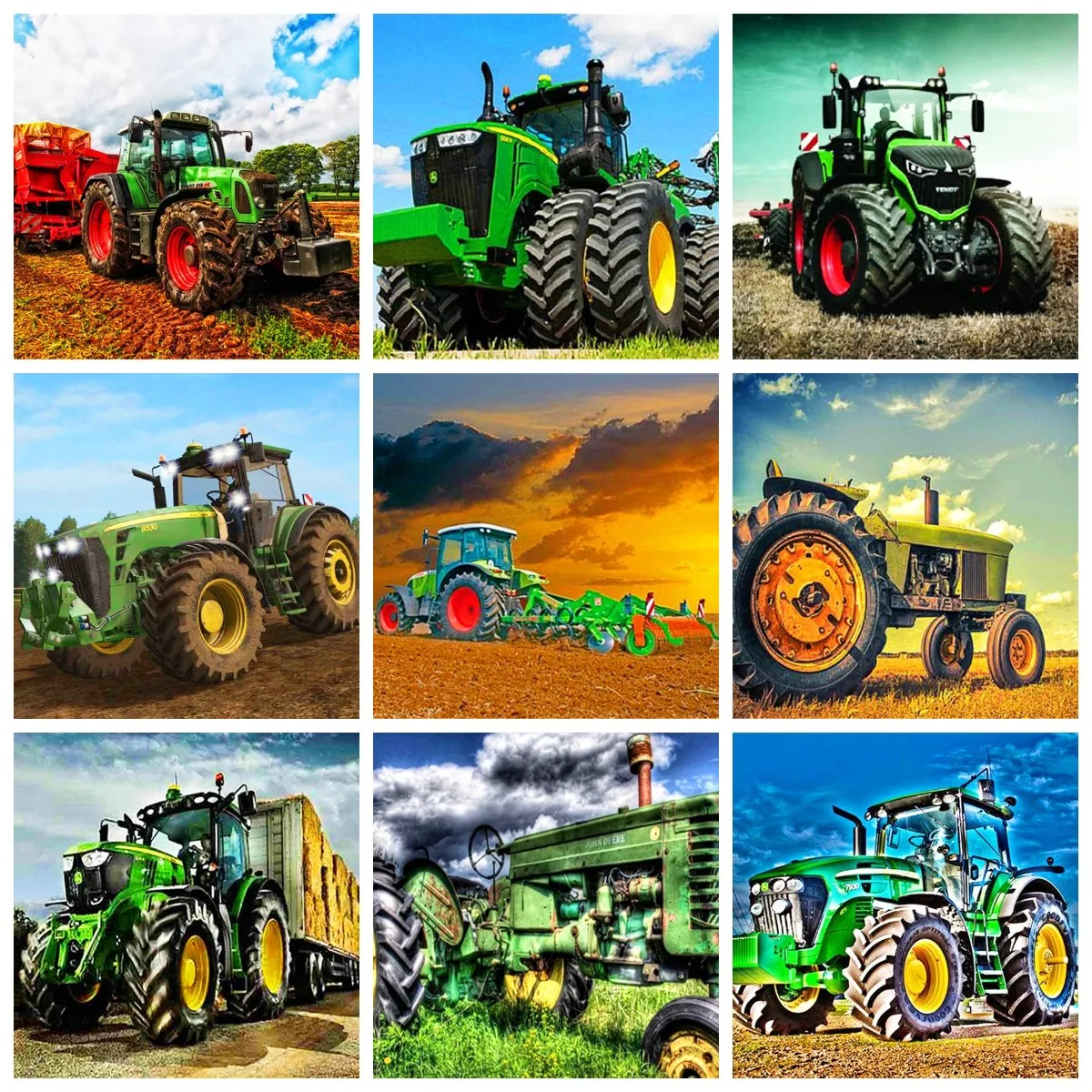

Miaodu 5d Diamond Painting Landscape Fall Diamond Embroidery Cross Stitch Tractor Rhinestones Mosaic Handicraft