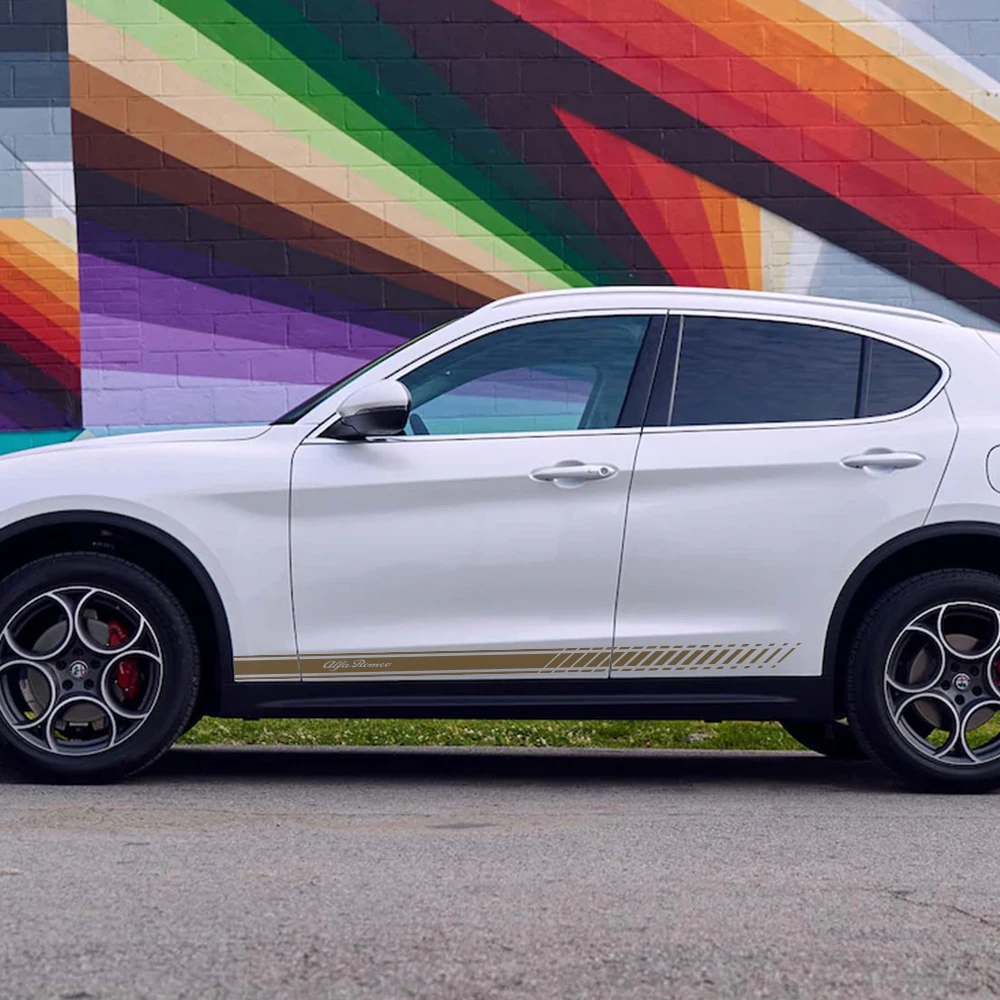 2 шт. Автомобильная длинная боковая полоса наклейка авто DIY виниловая пленка