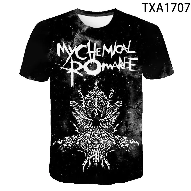 Новинка 2020 Романтическая футболка My Chemical мужские женские Детские Топы в стиле