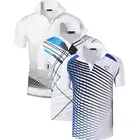 Мужские спортивные футболки-поло Jeansian, теннисные Поло с короткими рукавами, для тенниса, бадминтона, LSL195, 3 упаковки