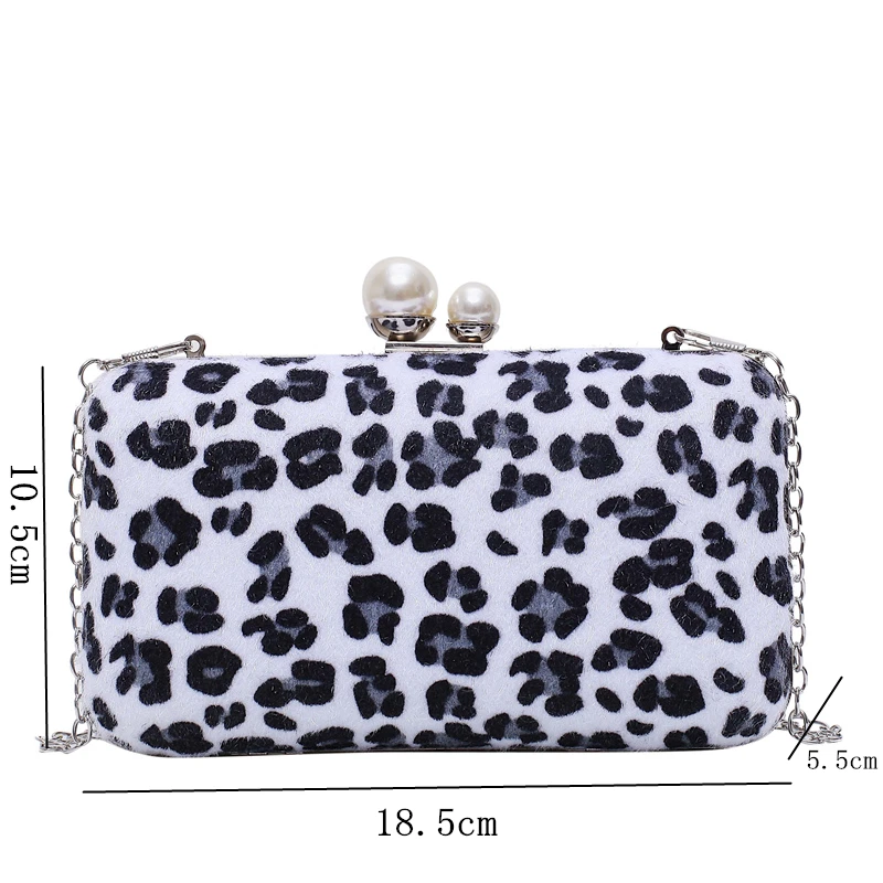 2019 зимняя обеденная сумка с леопардовым принтом Женский Банкетный Свадебный