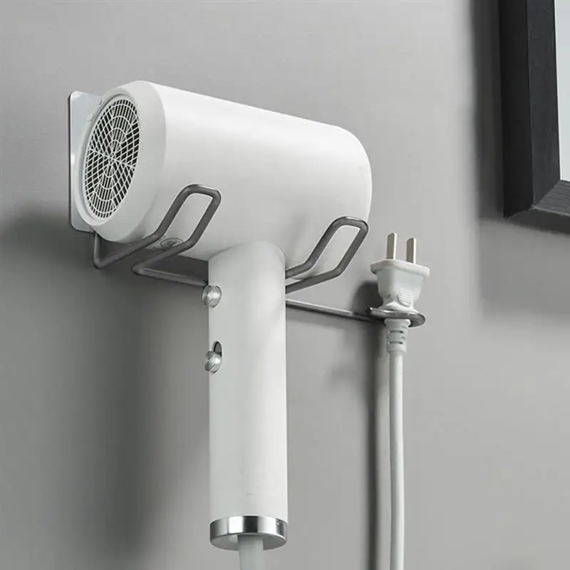 

Wall Mounted Rack Organizer Hair Hairdryer Dryer Holder Storage Rack For Bathroom Organizer Storage Box Shelf Accessories