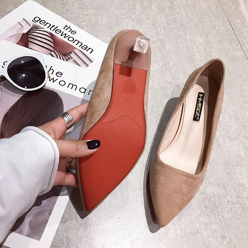 Wellwalk женские туфли-лодочки с острым носком на тонком каблуке летние однотонные
