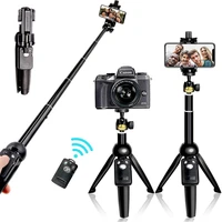 40 inch bluetooth compatible selfie stick tripod with remote palo selfie extendable foldable monopod for iphone samsung xiaomi