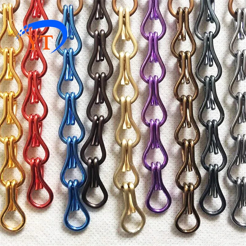 Бесплатная доставка металлическая цепь звено Fly экран сетка занавес для окна или