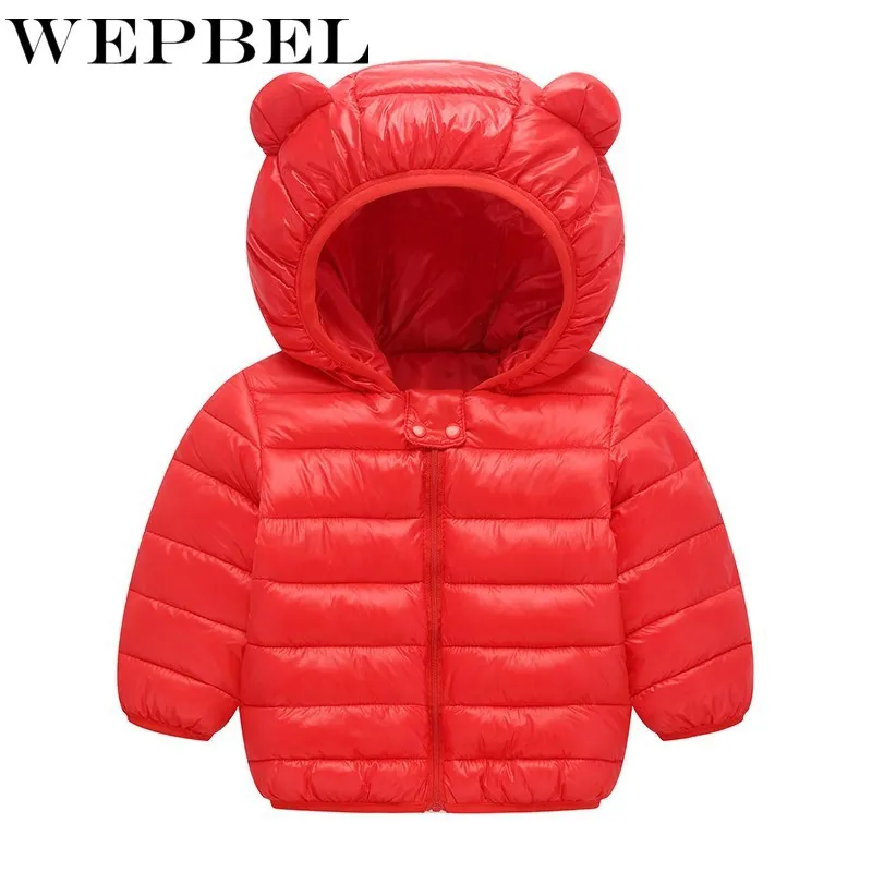 WEPBEL/милое зимнее пальто для маленьких мальчиков и девочек плотная стеганая