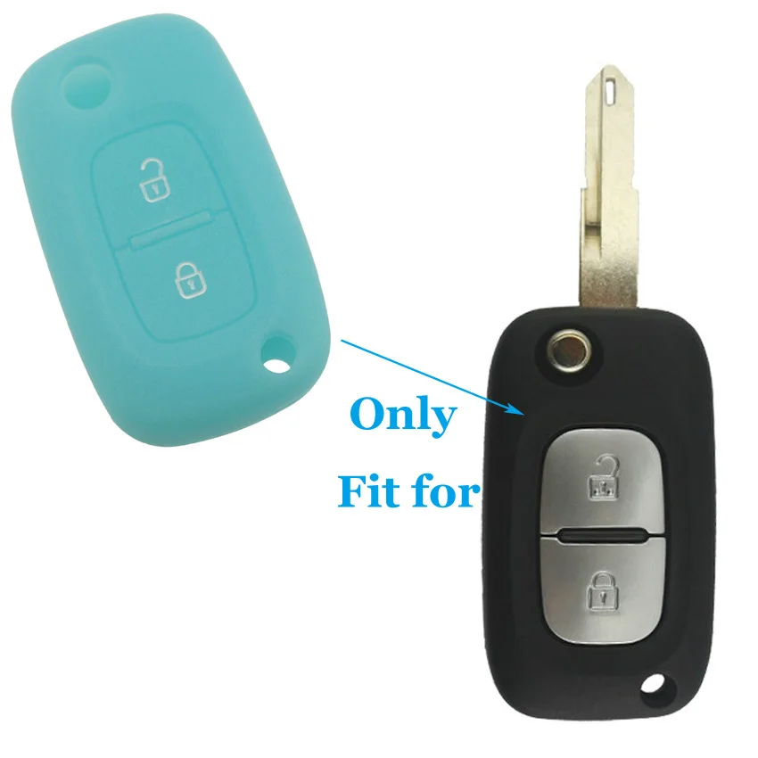 1 шт. 2 кнопки силиконовый откидной складной чехол для дистанционного ключа от
