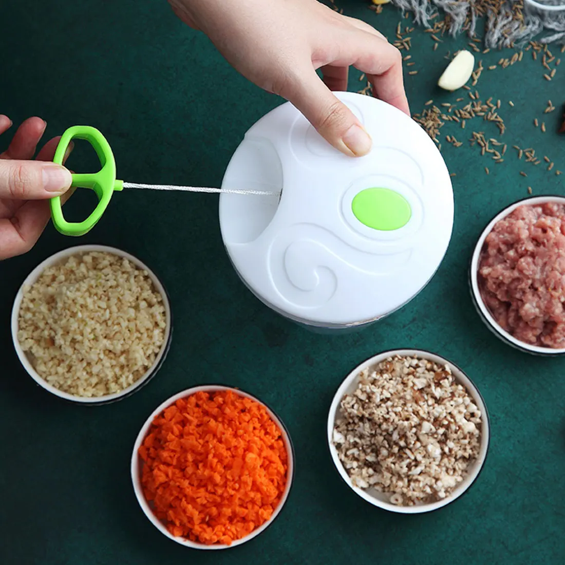 

Multifunction High Speedy Vegetable Fruit Twist Shredder Manual Meat Grinder Chopper Garlic Cutter Garlic Press Vegetable Slicer