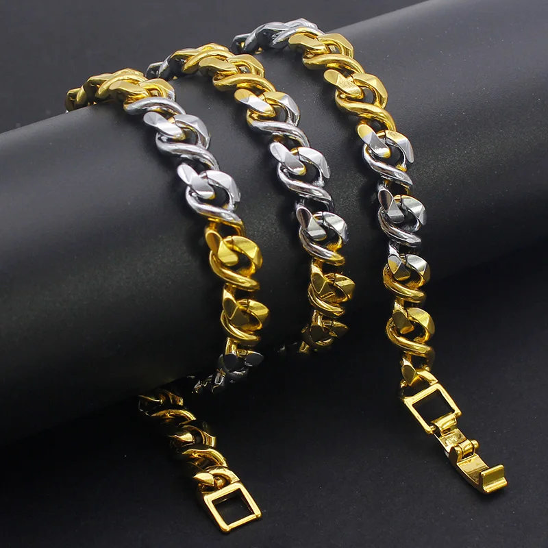 

8 Type Chain Hiphop Gold Silver Color Chains Chic Punk Fashion Design Necklace for Women Men Choker Cool Link Chain Jewelry Gift