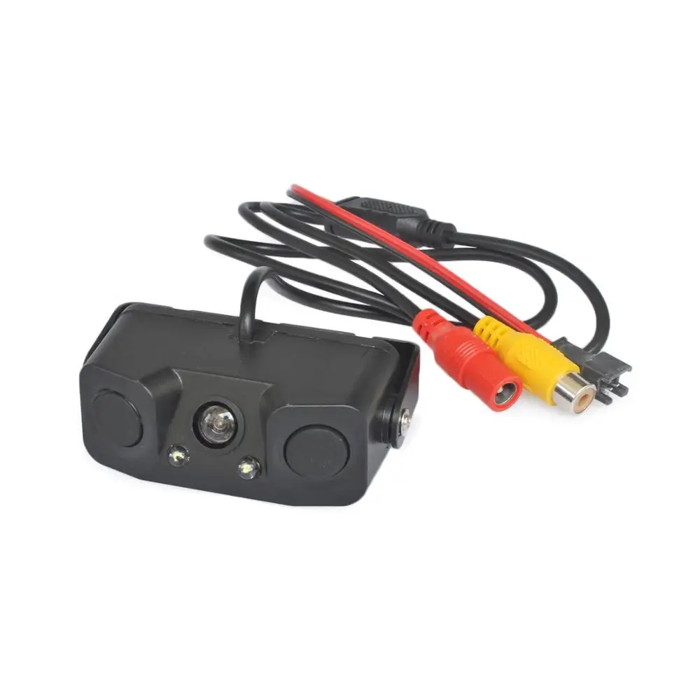 SMALUCK Waterproof Packing Radar Sensor Car Reverse LED Night Vision Rear View Camera Wide Angle for Parking Assistance Kit | Автомобили и