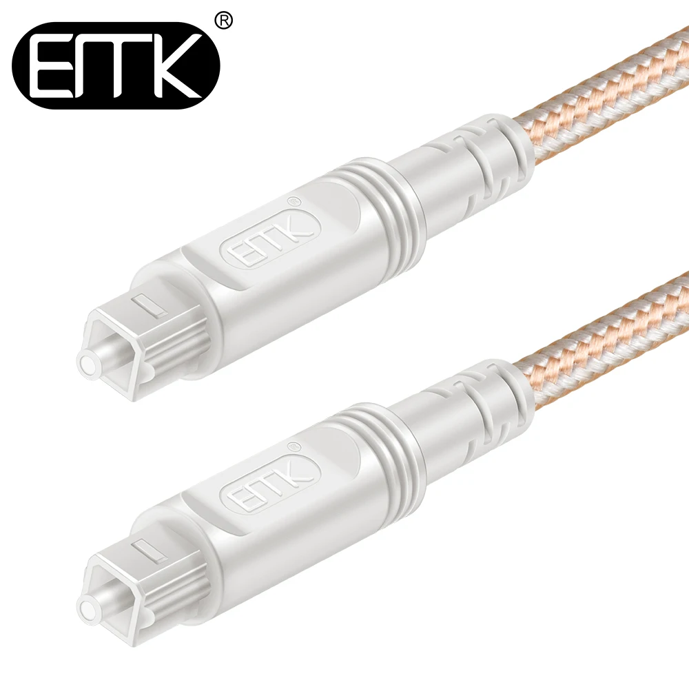 Цифровой оптический оптоволоконный аудиокабель EMK 5 1 кабель Toslink SPDIF DVD 360