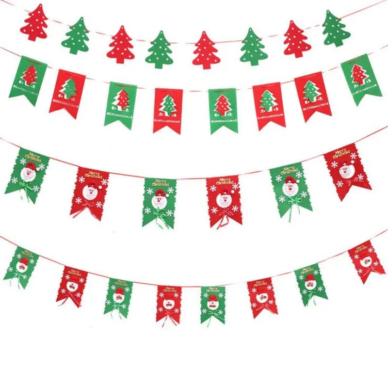 1 шт. рождественские баннеры баннер Санта Клаус снеговик лось флаг