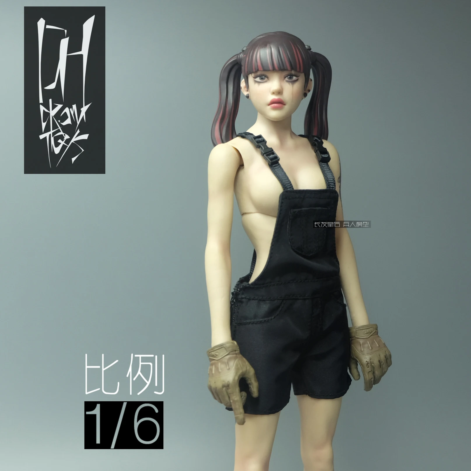 

Женская одежда в масштабе 1/6, черные короткие брюки, комбинезон, подходит для 12 дюймов TBL JIAOU, экшн-фигурка куклы