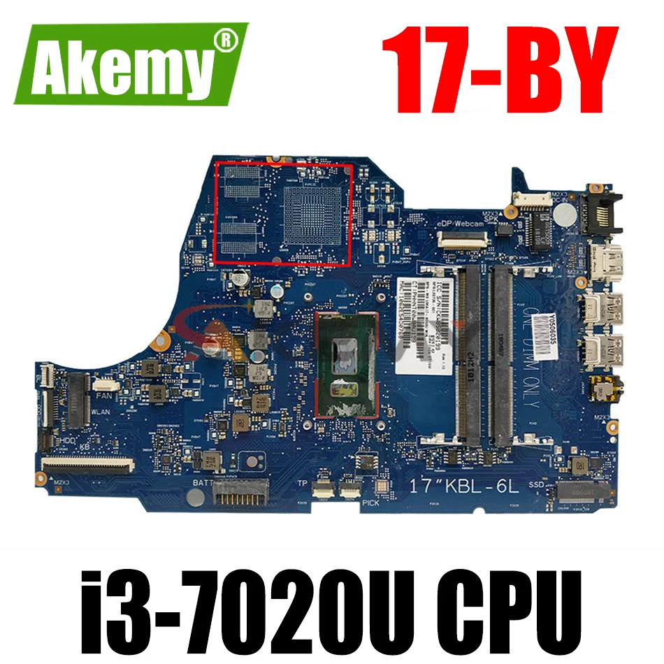 

L22739-601 6050A2982701 UMA w i3-7020U L22739-001 для ноутбука HP 17-BY Series