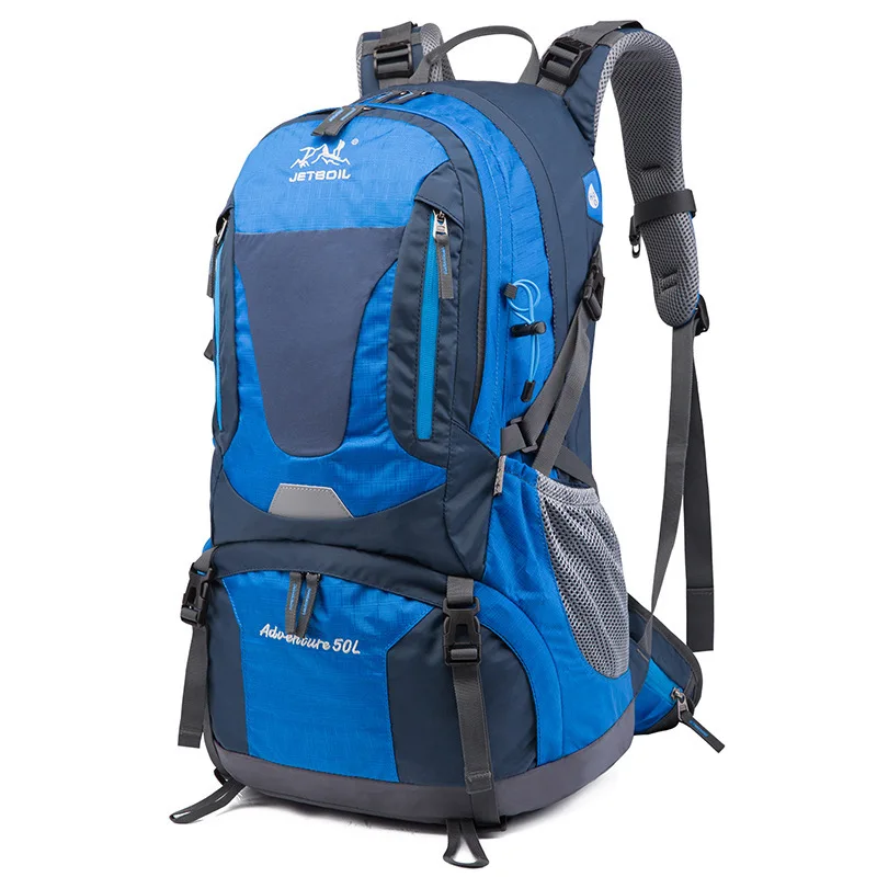 50L Outdoor Hiking Backpack Waterproof Mountaineering Bag Wear Resistant Sports Climbing Rucksack Trekking Camping Backpack