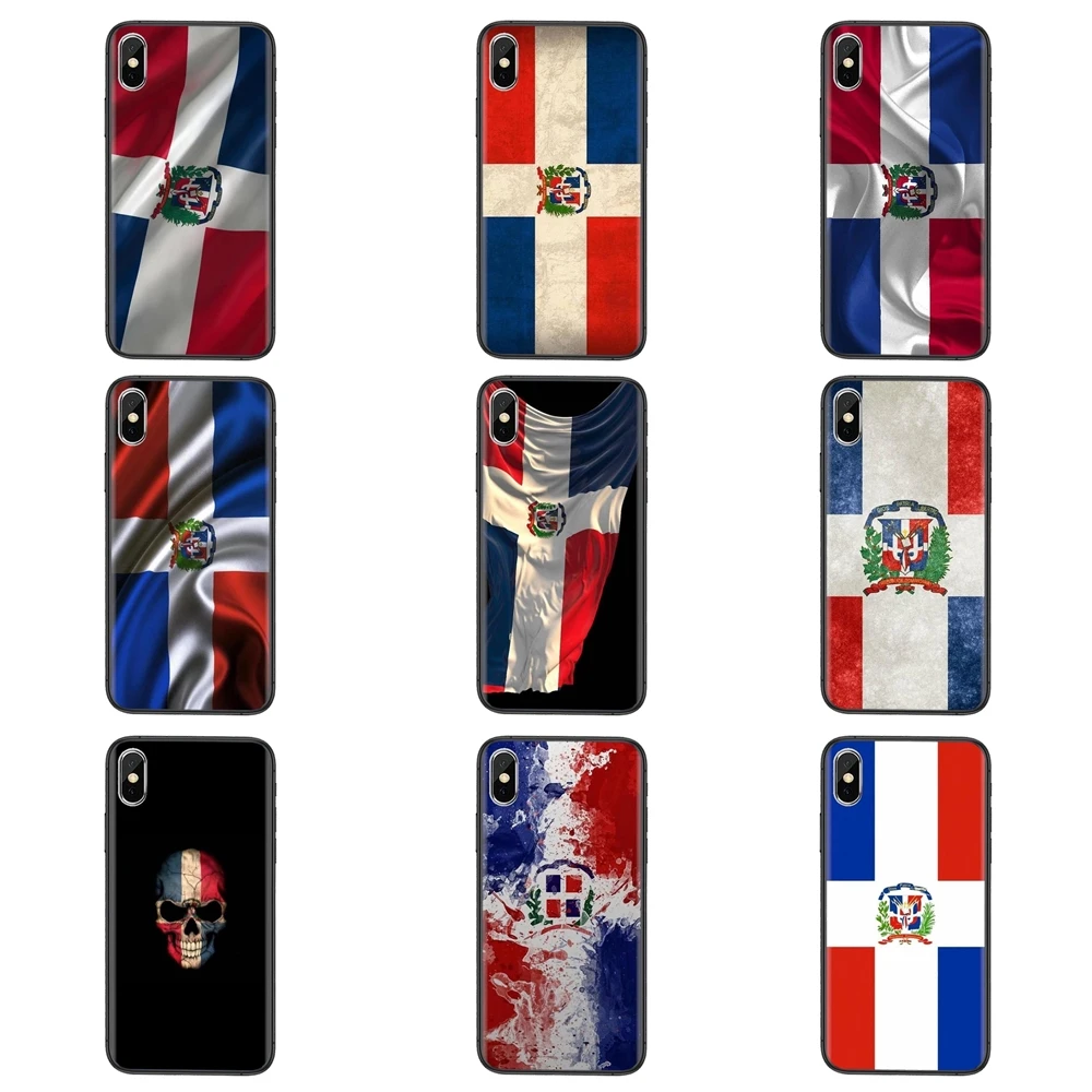 Дешевые мягкие чехлы для телефонов из ТПУ с флагом Доминиканской Республики